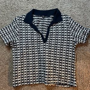Zara Woven Collared Shirt - Medium